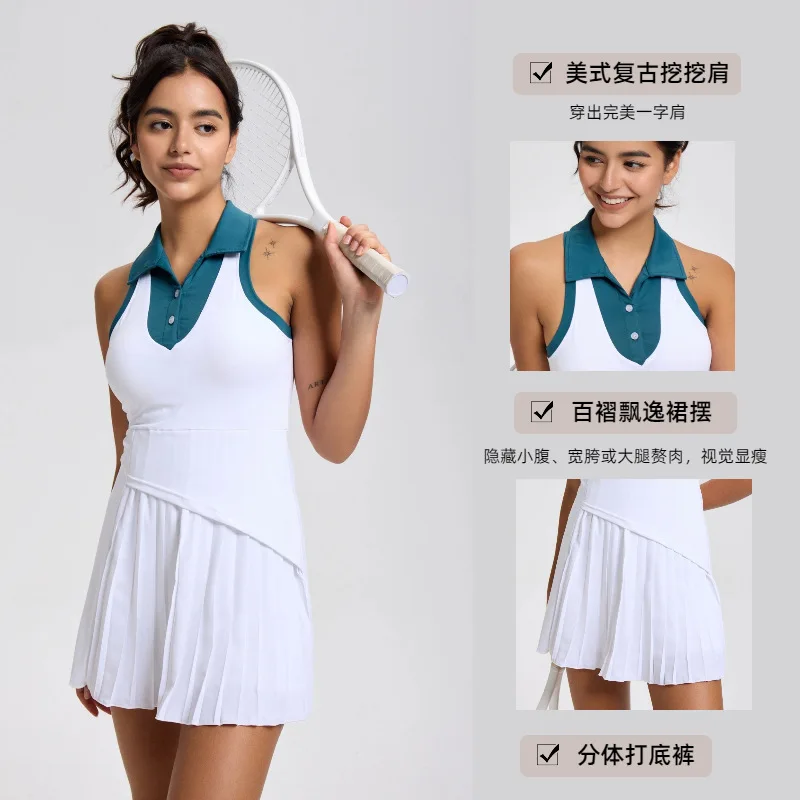 Tennis Outfit Woman with Shorts Pad White Polo Collar Pleated Golf Wear Korean Style Sportswear Quick Dry Workout Clothes 2026
Tennis Outfit Woman with Shorts Pad White Polo Collar Pleated Golf Wear Korean Style Sportswear Quick Dry Workout Clothes 2026