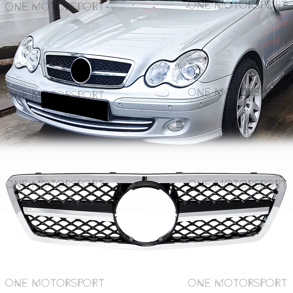 Chrome Black Front Bumper Racing Grille For Mercedes Benz C-Class W203/S203 2001-07 C240 C280 C320 C350 C32 Front Bumper Grille
Chrome Black Front Bumper Racing Grille For Mercedes Benz C-Class W203/S203 2001-07 C240 C280 C320 C350 C32 Front Bumper Grille