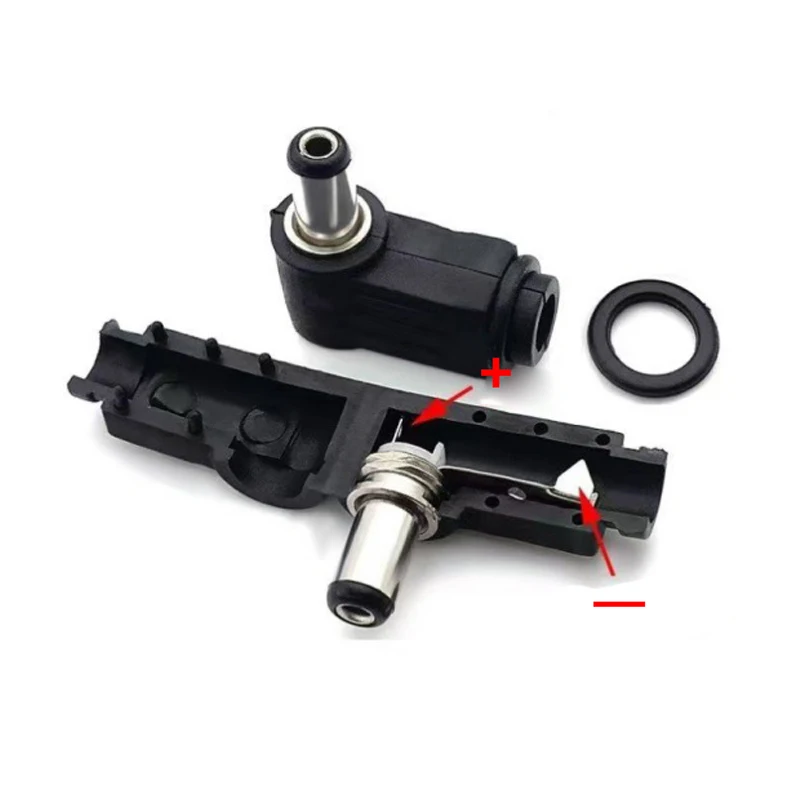 Multi Sizes 90° Elbow DC Plug Welding Wire Terminal 5.5x2.1 5.5x2.5 2.5x0.7 3.5x1.35 4.0x1.7 4.8x1.7mm Right Angle DC Power Male
Multi Sizes 90° Elbow DC Plug Welding Wire Terminal 5.5x2.1 5.5x2.5 2.5x0.7 3.5x1.35 4.0x1.7 4.8x1.7mm Right Angle DC Power Male