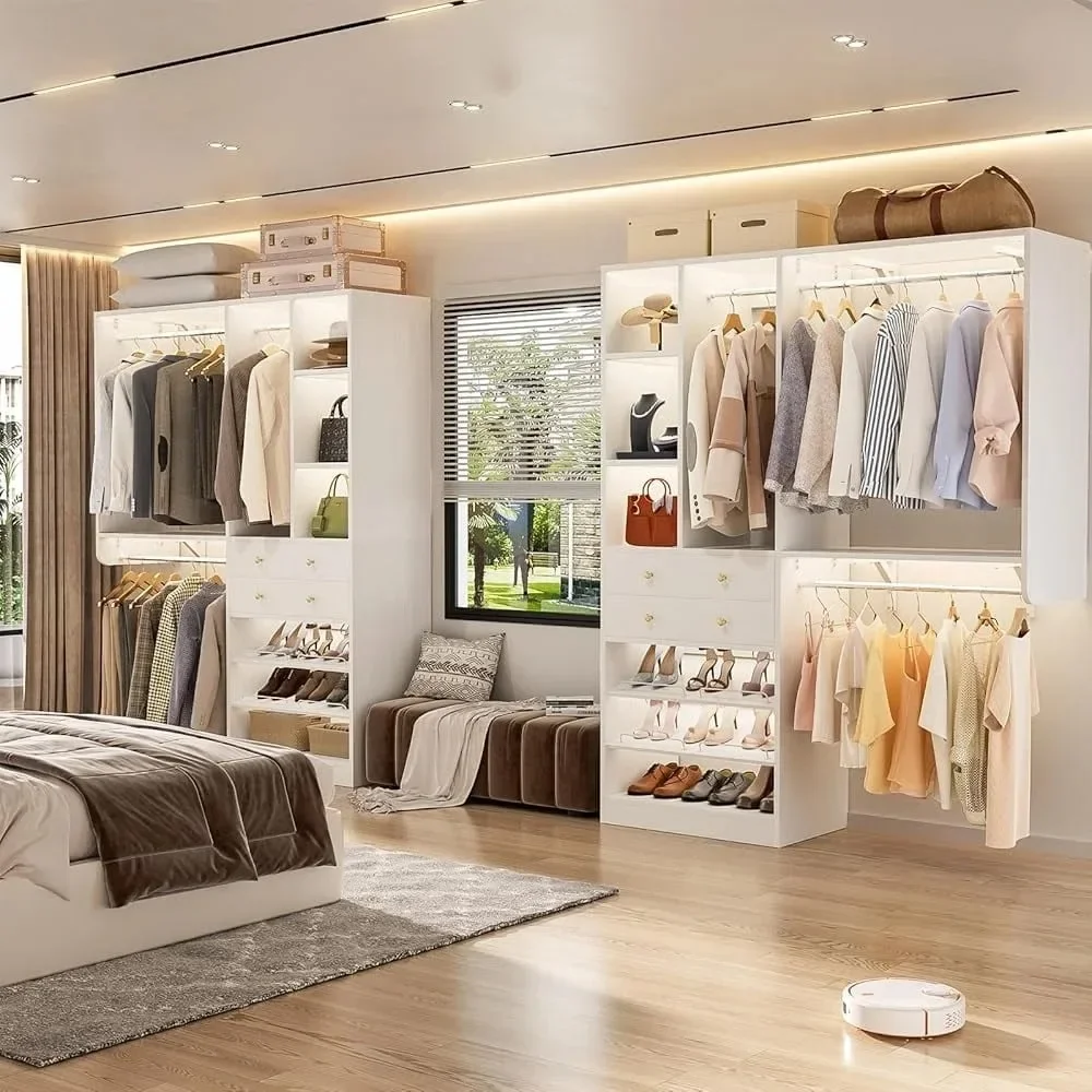 5FT Closet System with Drawers,5FT Closet System with Drawers, 60" Closet Organizer System with 2 Hanging Shelving
5FT Closet System with Drawers,5FT Closet System with Drawers, 60" Closet Organizer System with 2 Hanging Shelving