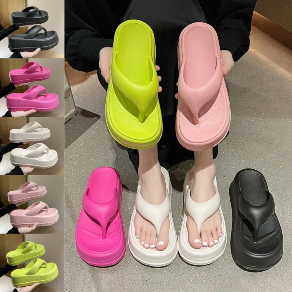 Soft Platform Holiday Y2k Thick Flip Flops Solid Color Vacation Beach Women EVA Slippers 7CM Casual Shoes Seaside Sandals Summer
Soft Platform Holiday Y2k Thick Flip Flops Solid Color Vacation Beach Women EVA Slippers 7CM Casual Shoes Seaside Sandals Summer