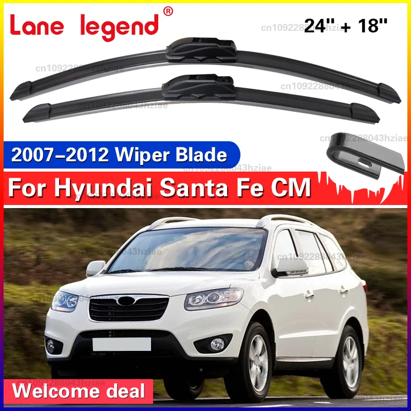 Для Hyundai Santa Fe CM MK2 2007-2012 автомобильный передний дворник U-типа, мягкий резиновый бескостный дворник HD, тихий прочный автомобильный дворник 24 "18"
Для Hyundai Santa Fe CM MK2 2007-2012 автомобильный передний дворник U-типа, мягкий резиновый бескостный дворник HD, тихий прочный автомобильный дворник 24 "18"