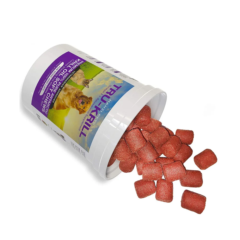 TRU-KRILL-Premium Krill Oil for Dogs and Cats, 60 Soft Chews, Controls Shedding, Alleviates Itchy Skin, Healthy Skin and Coat
TRU-KRILL-Premium Krill Oil for Dogs and Cats, 60 Soft Chews, Controls Shedding, Alleviates Itchy Skin, Healthy Skin and Coat