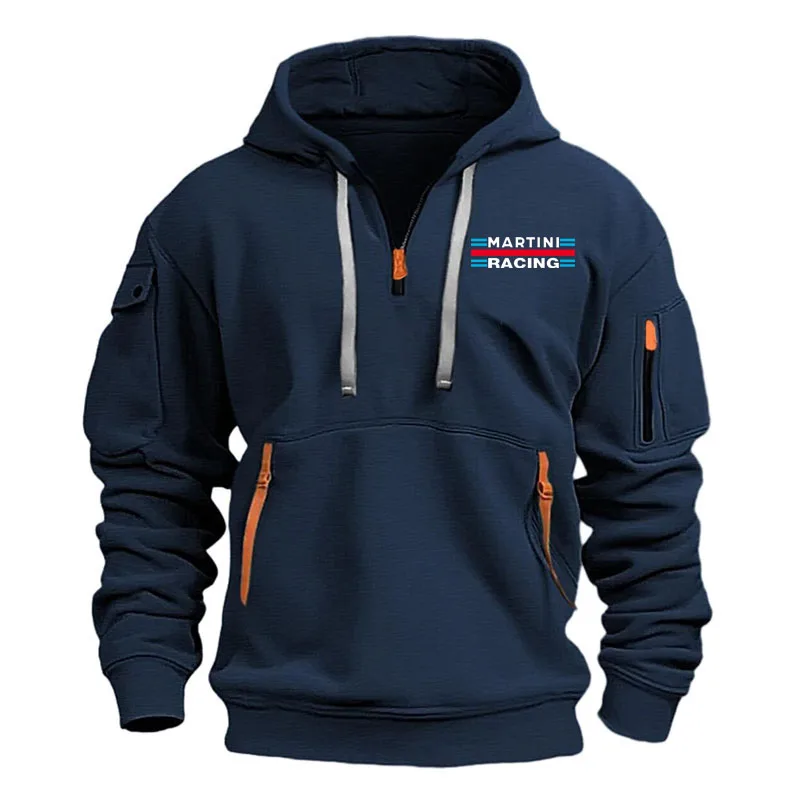 Autumn men's zipper hoodie multi-pocket hip-hop street pullover top Martini racing print Fleece cotton Euro-size men's wear
Autumn men's zipper hoodie multi-pocket hip-hop street pullover top Martini racing print Fleece cotton Euro-size men's wear
