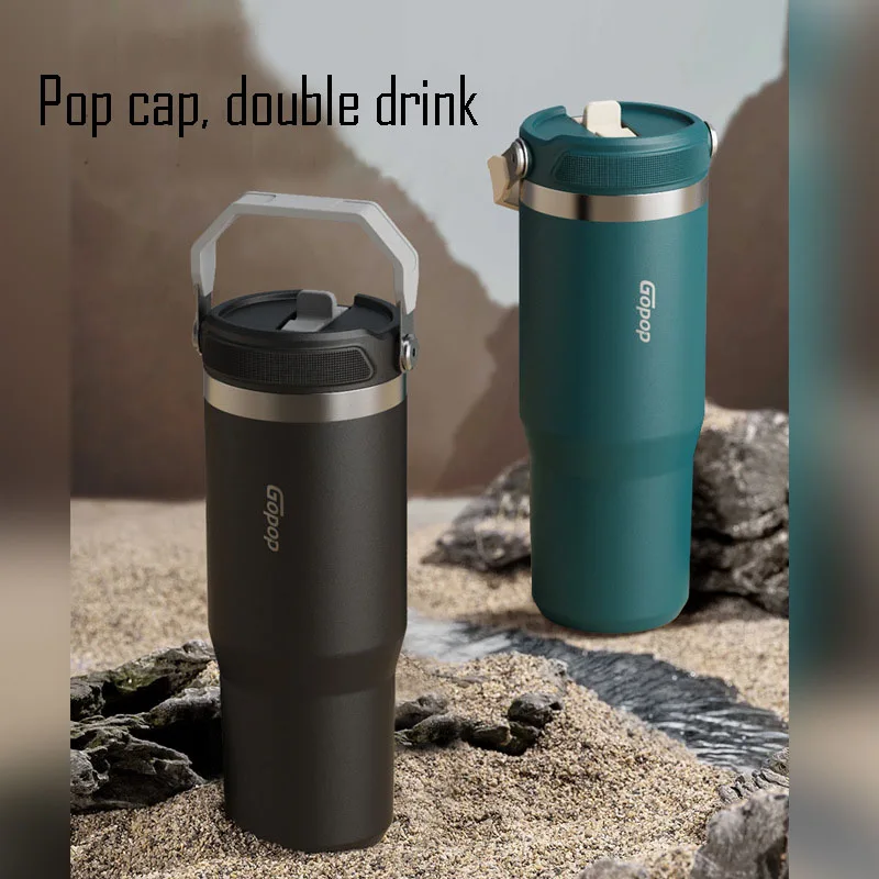 900ml Car Thermos Cup With Straw Handle,Large Capacity Stainless Steel Flasks,Gift Drinkware,Hiking Travel Business Water Bottle
900ml Car Thermos Cup With Straw Handle,Large Capacity Stainless Steel Flasks,Gift Drinkware,Hiking Travel Business Water Bottle
