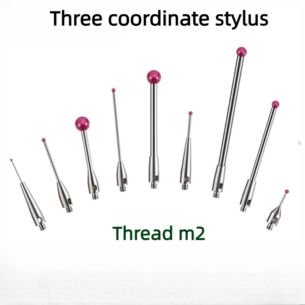 1 piece M2 of ruby tungsten carbide CMM thread CNC measuring probe; pointed contact ball headCNC precision measurement
1 piece M2 of ruby tungsten carbide CMM thread CNC measuring probe; pointed contact ball headCNC precision measurement