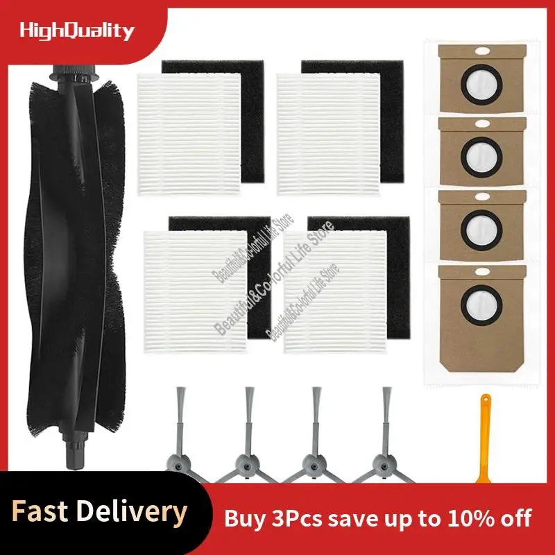 Replacement Accessories Kit For Eufy L60 & 50 Series Robot Vacuum, Includes Main Brush, Side Brushes, Filters, Dust Bags-LICG
Replacement Accessories Kit For Eufy L60 & 50 Series Robot Vacuum, Includes Main Brush, Side Brushes, Filters, Dust Bags-LICG