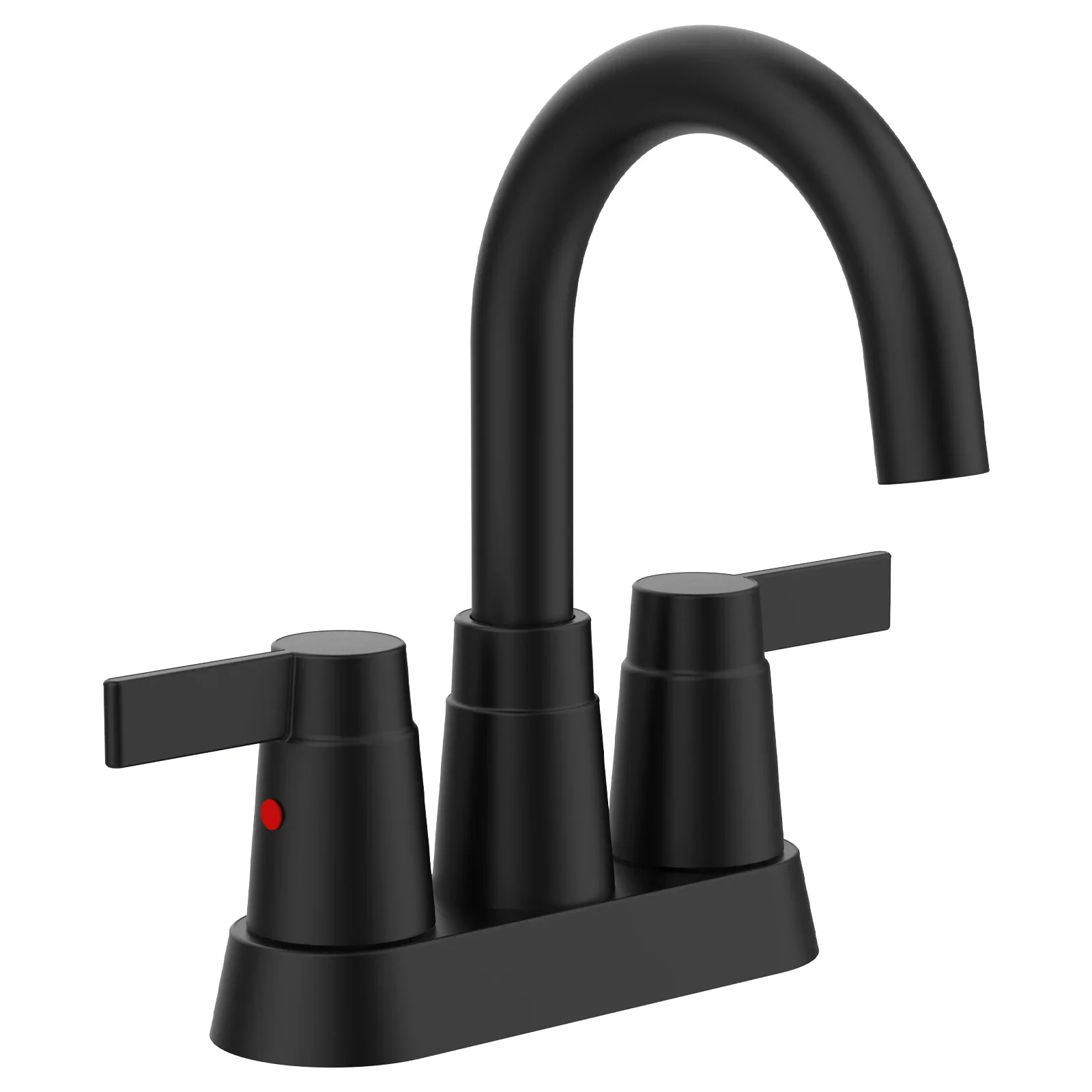 Bathroom Faucet Matte Black 2-Handle Bathroom Sink Faucet 360 Degree High Arc Swivel Spout Centerset 4 Inch Vanity Faucet Bathro
Bathroom Faucet Matte Black 2-Handle Bathroom Sink Faucet 360 Degree High Arc Swivel Spout Centerset 4 Inch Vanity Faucet Bathro
