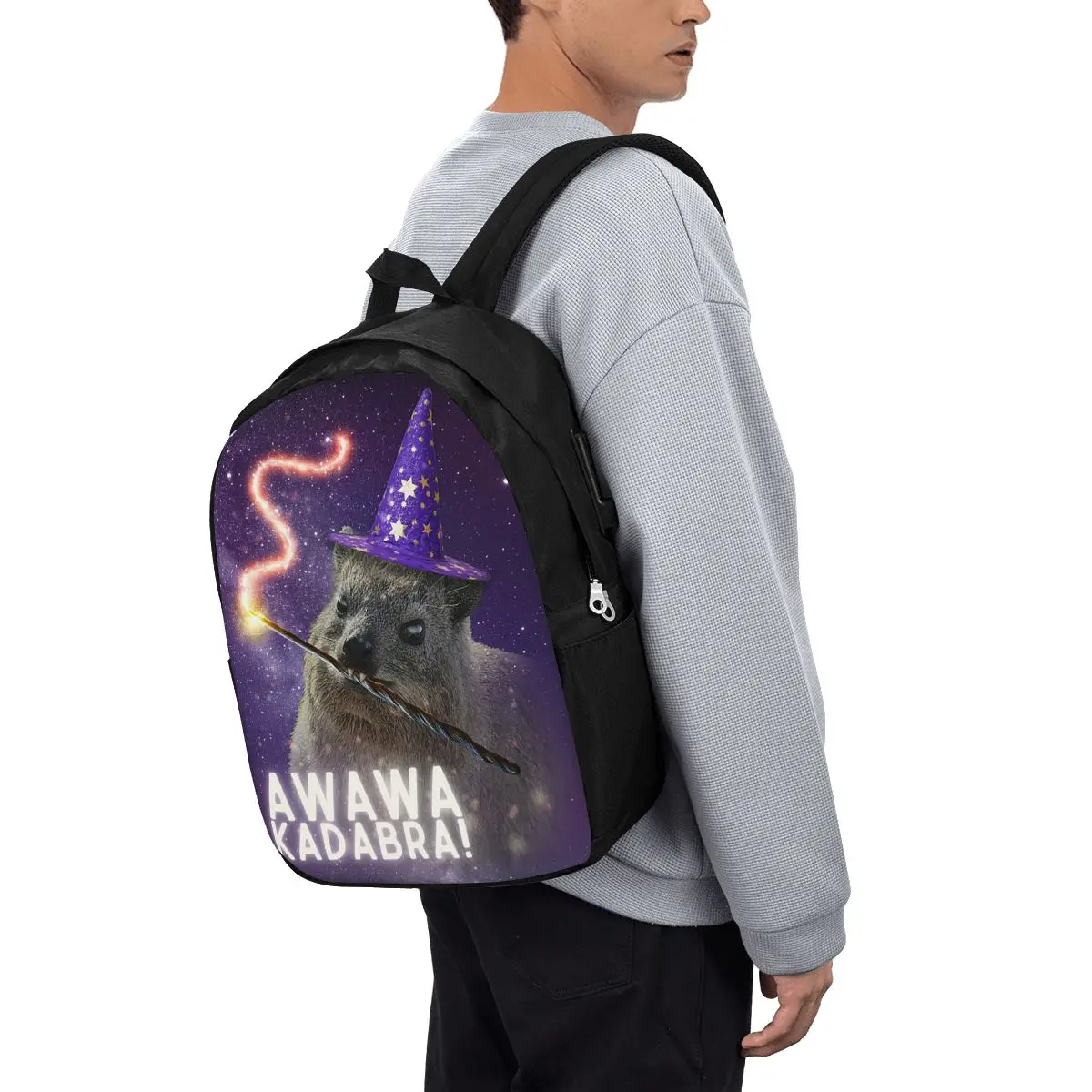 Awawa Kadabra Rock Hyrax Wizard Backpack Travel Notebook Bag Computer College Student School Bag Laptop Shoulder Bags
Awawa Kadabra Rock Hyrax Wizard Backpack Travel Notebook Bag Computer College Student School Bag Laptop Shoulder Bags
