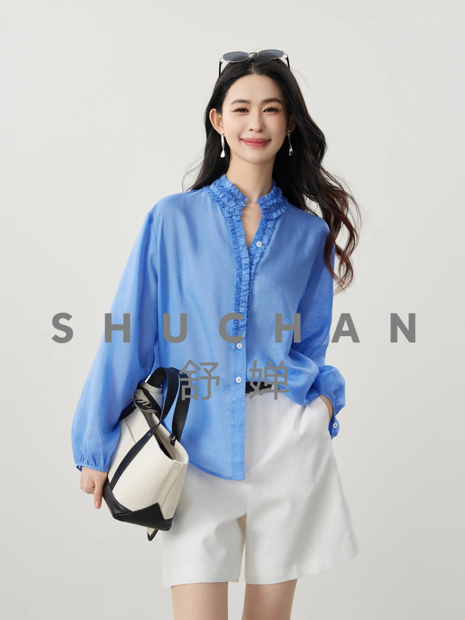 Ramie Lyocell French Pleae Ruffle Ege Open Lapel Shirt 26 Spring New Korean Shirt Women 2026 New Fashion
Ramie Lyocell French Pleae Ruffle Ege Open Lapel Shirt 26 Spring New Korean Shirt Women 2026 New Fashion