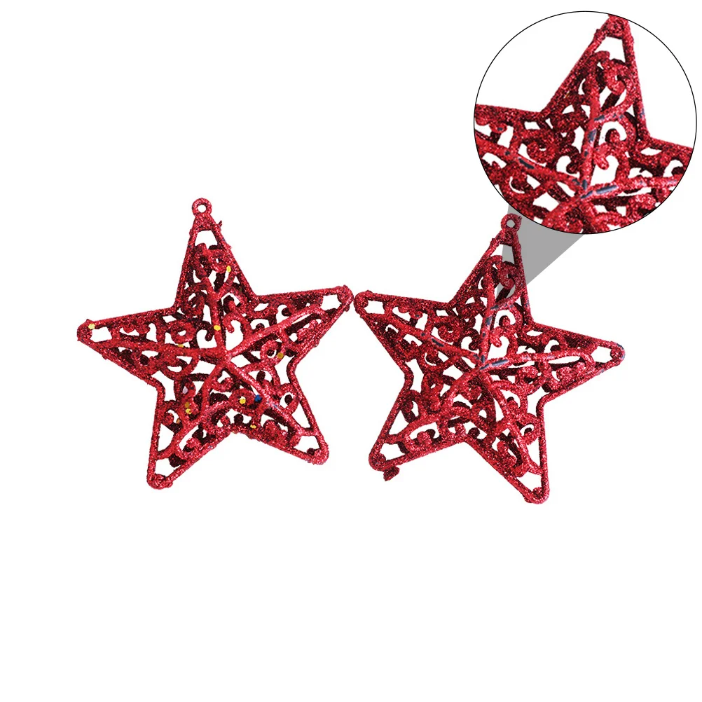 6Pcs Christmas Pentagram Hanging Ornaments Exquisite Hollow Xmas Decor for Tree Wall Door Home Party Celebration
6Pcs Christmas Pentagram Hanging Ornaments Exquisite Hollow Xmas Decor for Tree Wall Door Home Party Celebration