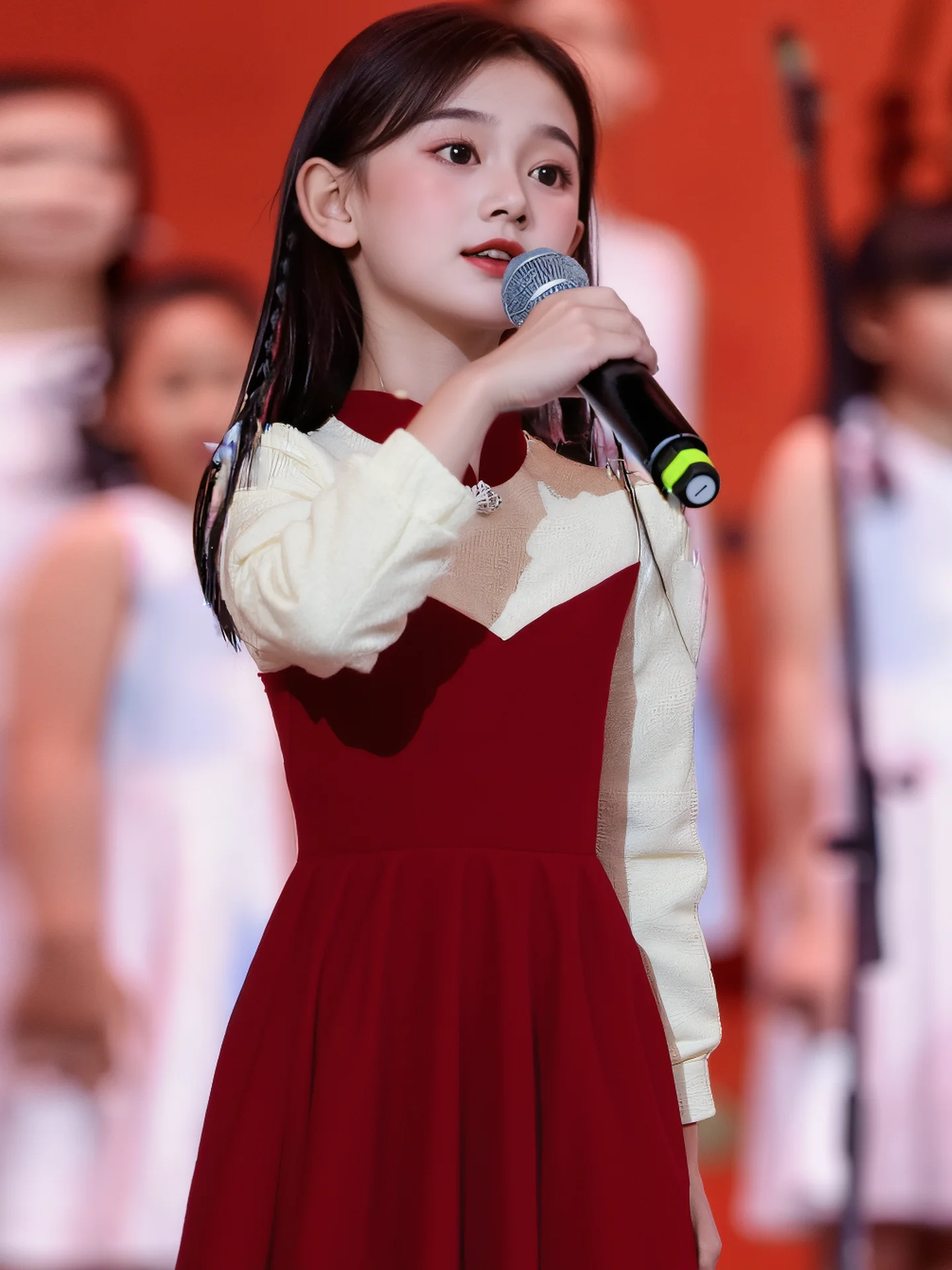 Children's Performance Outfit Chorus Six-One Speech Female Primary School Student Red Speech Host Competition Costume
Children's Performance Outfit Chorus Six-One Speech Female Primary School Student Red Speech Host Competition Costume