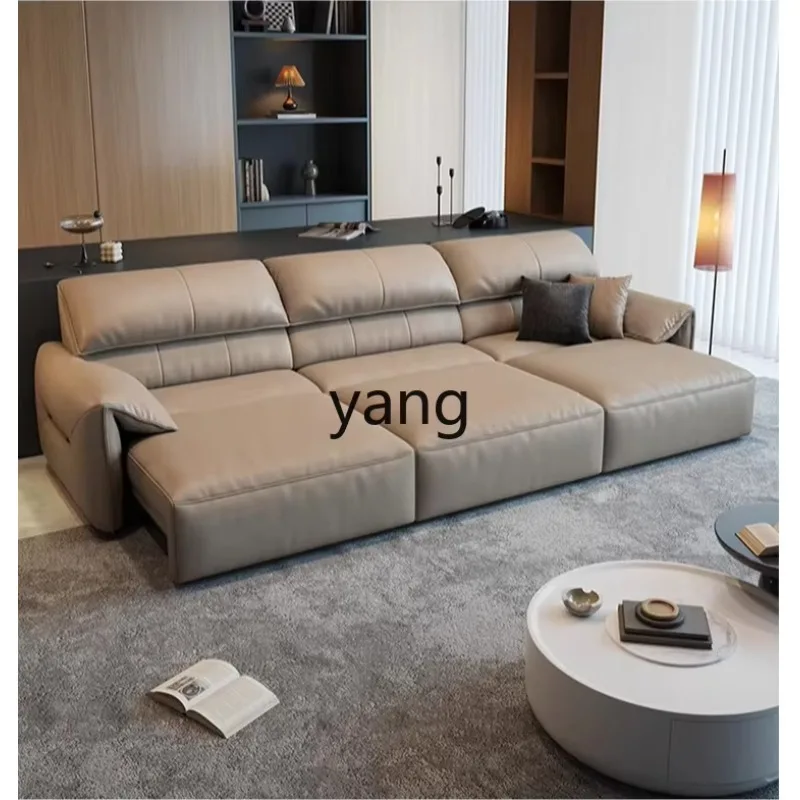 LTT Italian minimalist living room small apartment straight row leather art electric multi-functional retractable sofa
LTT Italian minimalist living room small apartment straight row leather art electric multi-functional retractable sofa