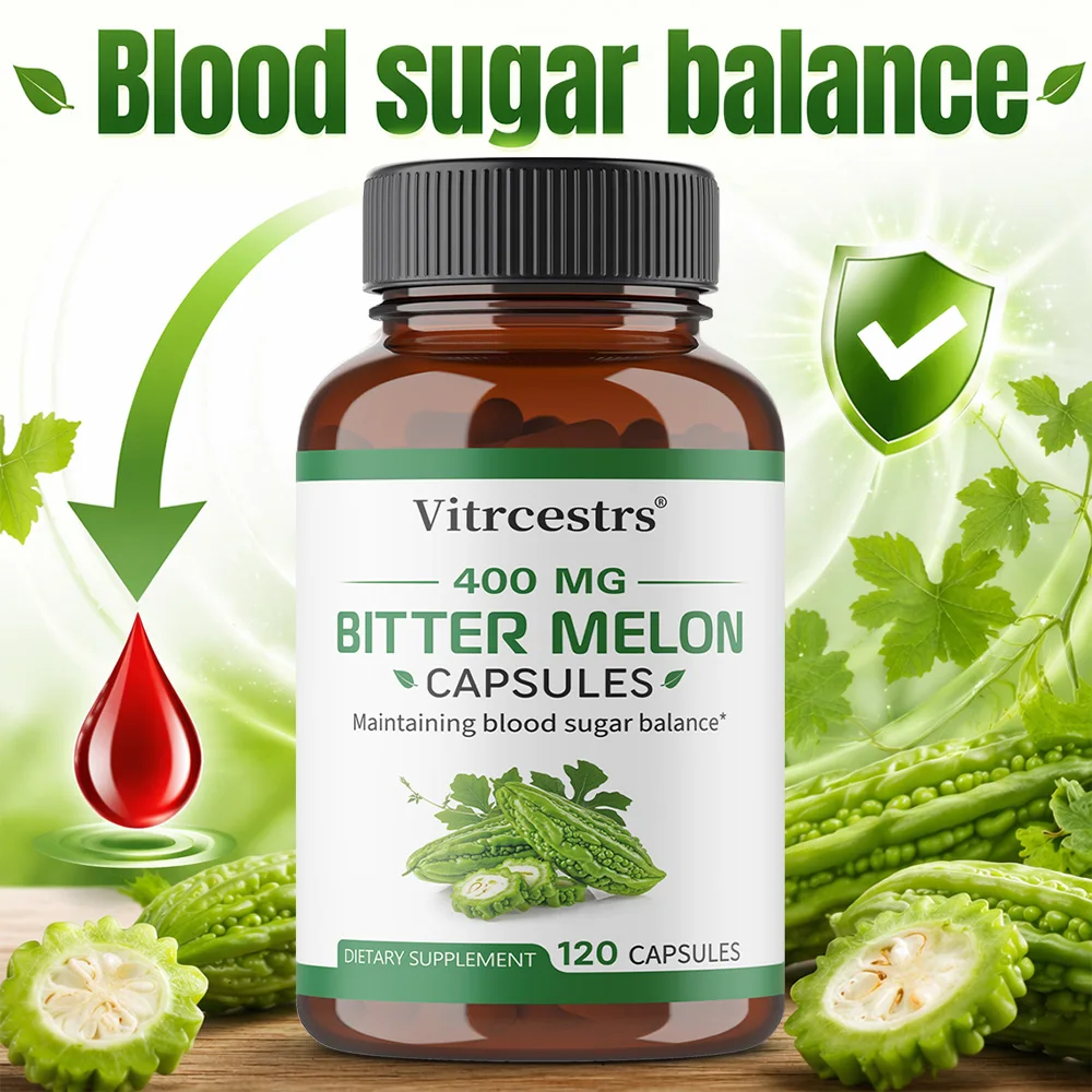 Bitter Melon Extract Capsules 400mg, Daily Nutritional Support for Metabolic Wellness Body Fat Management & Cardiovascular Care
Bitter Melon Extract Capsules 400mg, Daily Nutritional Support for Metabolic Wellness Body Fat Management & Cardiovascular Care