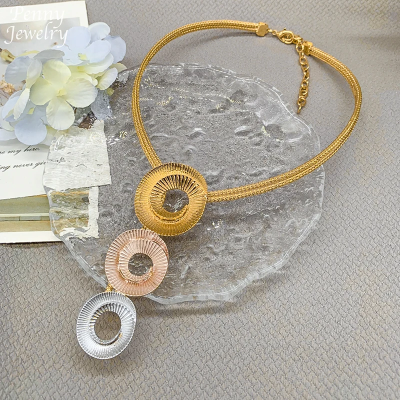 Color Print Design 18K Gold Plated Jewelry Set Choker Necklace Earrings Bracelet Ring High Quanlity Bridal Wedding Party Gifts
Color Print Design 18K Gold Plated Jewelry Set Choker Necklace Earrings Bracelet Ring High Quanlity Bridal Wedding Party Gifts