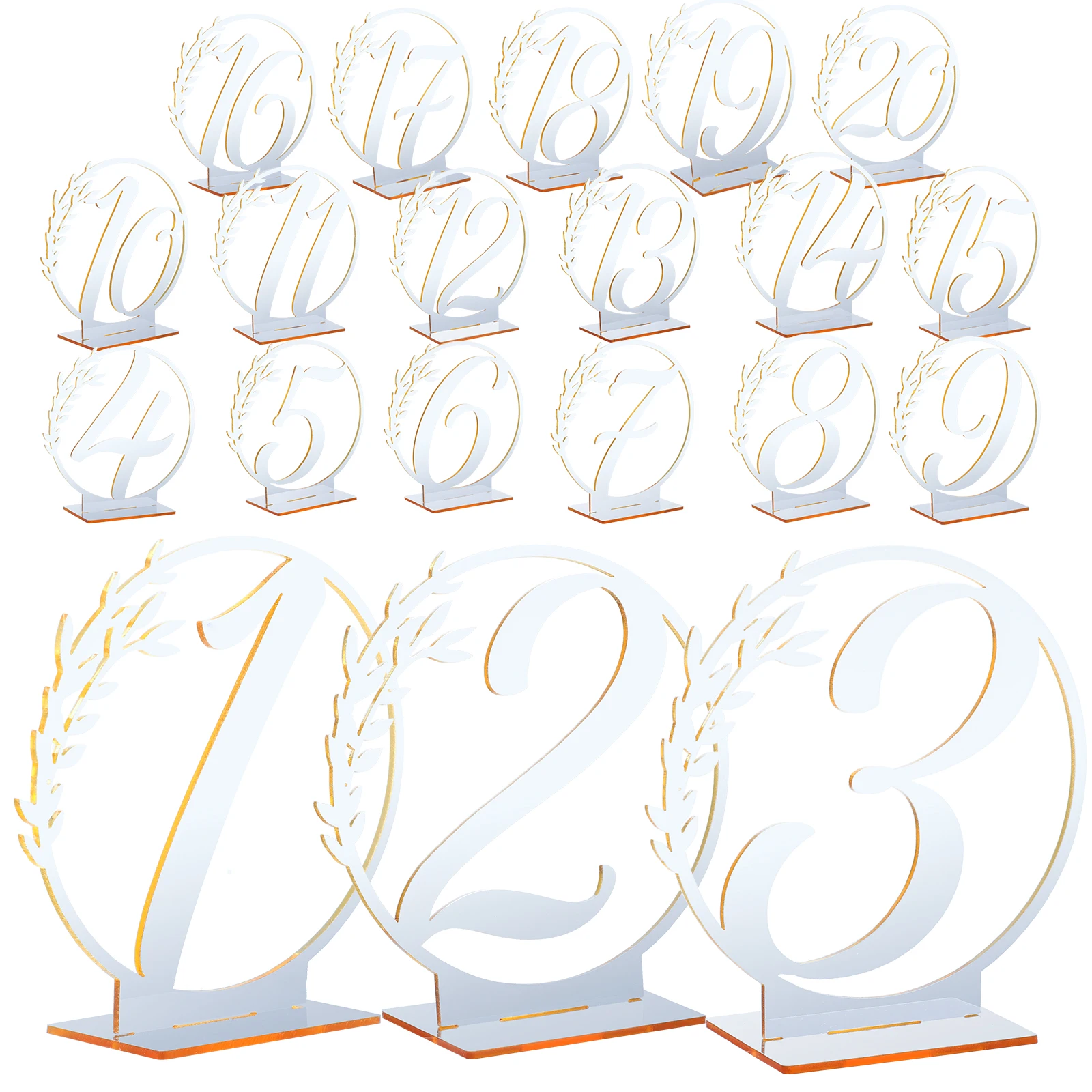 20 Pcs Table Wedding Reception Table Numbers Numbers Set Elegant Acrylic Cards for Banquet Restaurant Decor Silver Base
20 Pcs Table Wedding Reception Table Numbers Numbers Set Elegant Acrylic Cards for Banquet Restaurant Decor Silver Base