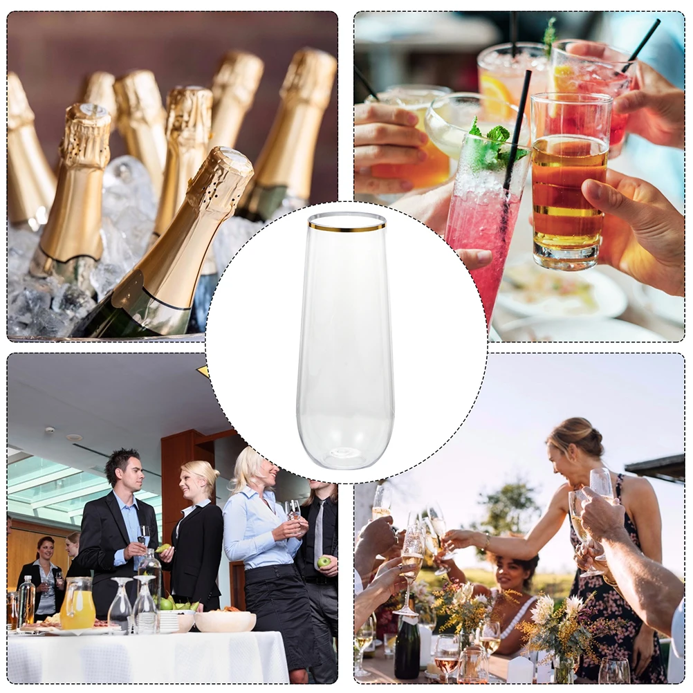 8pcs Golden Plastic Cocktail Glasses Cups Disposable Party Supplies Shatterproof Reusable Sweetheart Cup Flutes
8pcs Golden Plastic Cocktail Glasses Cups Disposable Party Supplies Shatterproof Reusable Sweetheart Cup Flutes