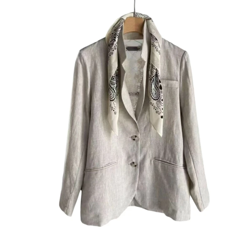 Высококачественный льняной пиджак с вышивкой сзади, красивая универсальная женская льняная рубашка, стильная туника, повседневная свободная AG2539
Высококачественный льняной пиджак с вышивкой сзади, красивая универсальная женская льняная рубашка, стильная туника, повседневная свободная AG2539