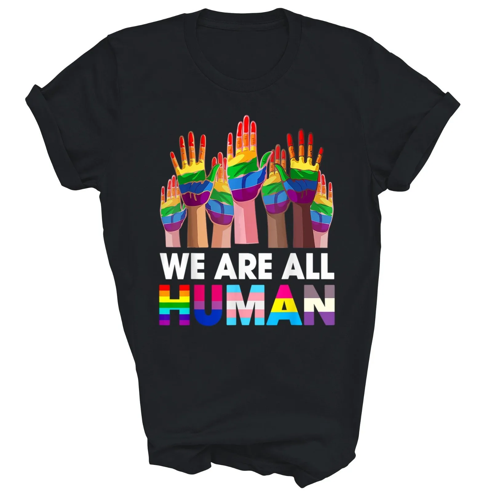LGBT Pride Rainbow Unisex T-Shirt for All Humans, Gift Idea
LGBT Pride Rainbow Unisex T-Shirt for All Humans, Gift Idea
