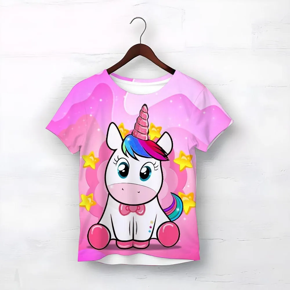 Potdemiel Cartoon Unicorn Creative Toddler Girl Clothes 4 Year Kawaii Harajuku Fashion Birthday T-shirts Pink O-neck Tops Summer
Potdemiel Cartoon Unicorn Creative Toddler Girl Clothes 4 Year Kawaii Harajuku Fashion Birthday T-shirts Pink O-neck Tops Summer