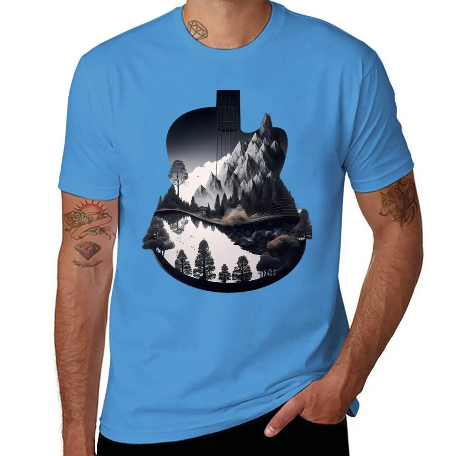 New Fusion of Guitar and Nature T-Shirt cute clothes oversized t shirts plus size t shirts men workout shirt
New Fusion of Guitar and Nature T-Shirt cute clothes oversized t shirts plus size t shirts men workout shirt