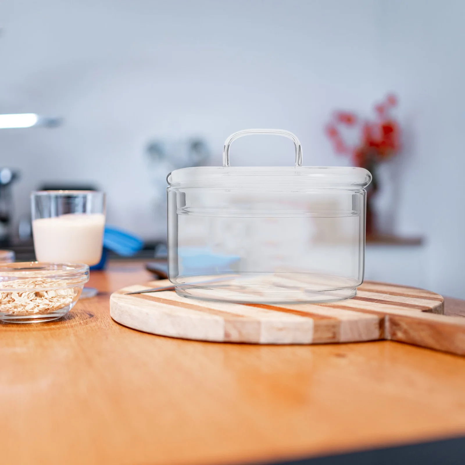 Kitchen Storage Jar Glass Sealed Airtight Canister Food Container Coffee Tea Snack Storage Glass Sealed Jar
Kitchen Storage Jar Glass Sealed Airtight Canister Food Container Coffee Tea Snack Storage Glass Sealed Jar