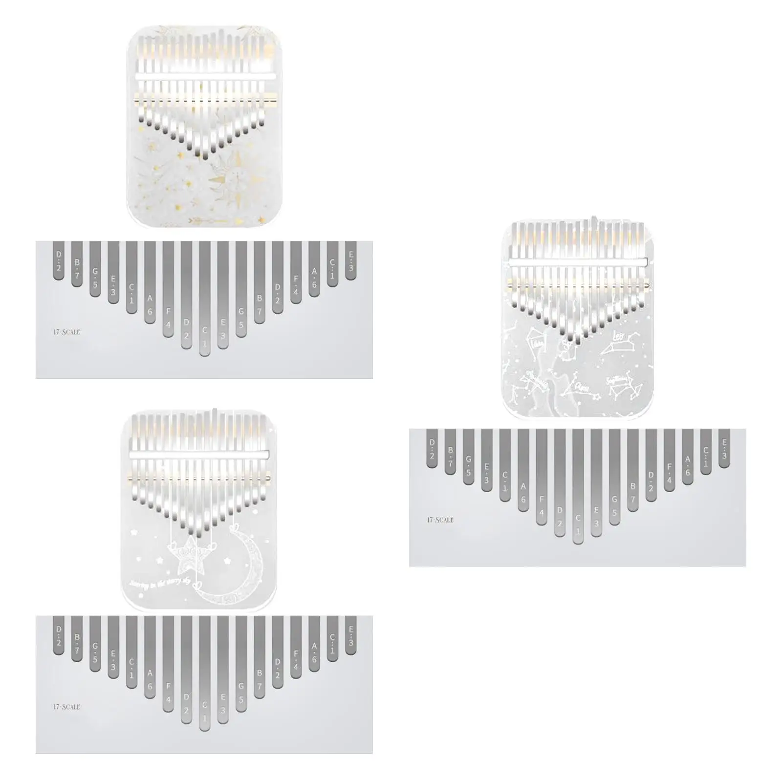 17Key Finger Piano Constellation Style Thumb Piano Lightweight Acrylic Collision-proof Dust-proof For Beginners Gift Shock-proof
17Key Finger Piano Constellation Style Thumb Piano Lightweight Acrylic Collision-proof Dust-proof For Beginners Gift Shock-proof