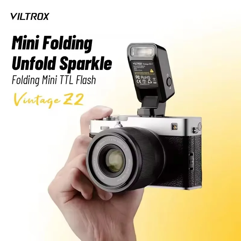 Вспышка VILTROX Vintage Z2 для камеры, миниатюрная TTL-вспышка с автоматической настройкой, складная, для горячего башмака, совместима с Sony, Fujifilm, Canon, Nikon
Вспышка VILTROX Vintage Z2 для камеры, миниатюрная TTL-вспышка с автоматической настройкой, складная, для горячего башмака, совместима с Sony, Fujifilm, Canon, Nikon