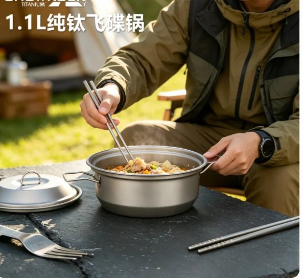 1.1L Pure Titanium Camping Pot, Ice Flower Colorful Outdoor Cookware With Lid For Hiking
1.1L Pure Titanium Camping Pot, Ice Flower Colorful Outdoor Cookware With Lid For Hiking