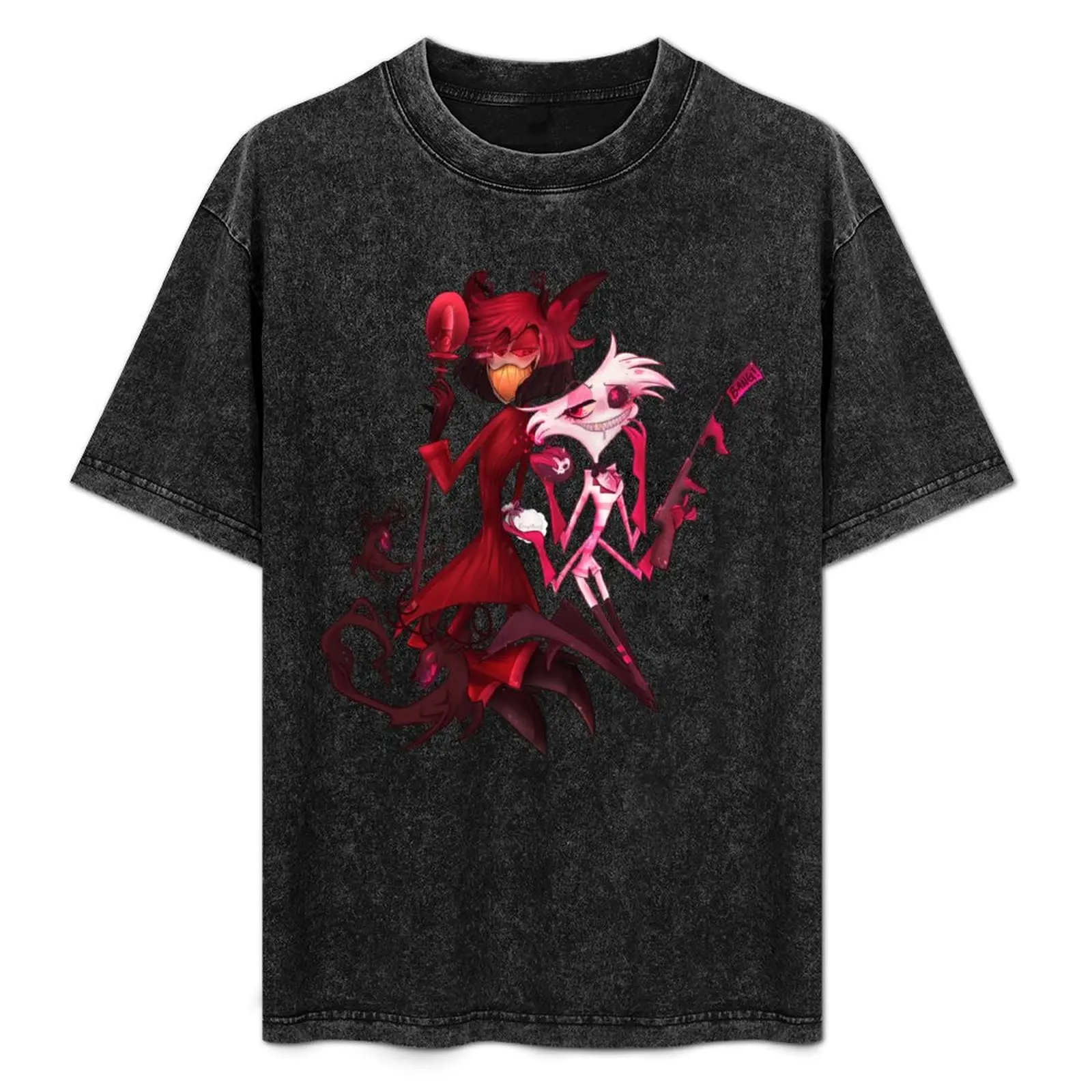 Alastor and Angel (Transparent Version) T-Shirt Casual Lightweight Short Sleeve Top
Alastor and Angel (Transparent Version) T-Shirt Casual Lightweight Short Sleeve Top