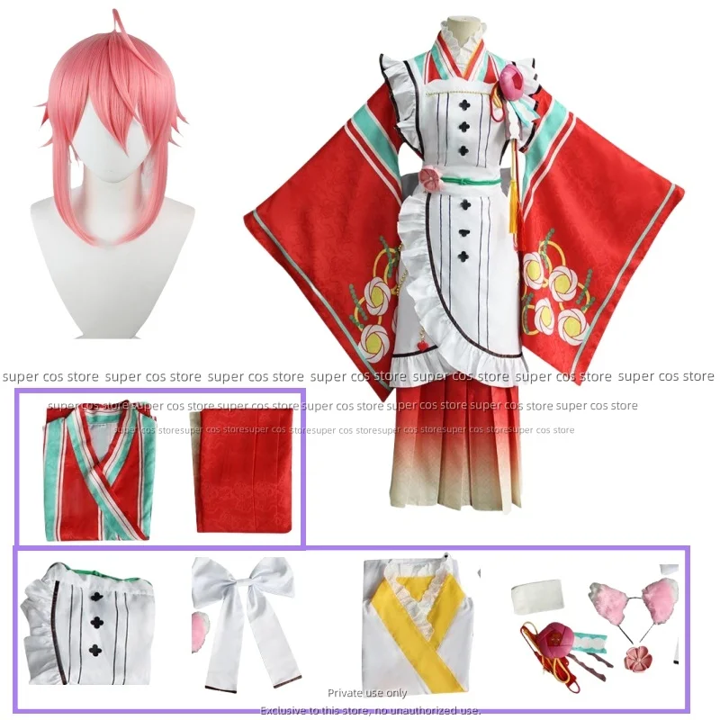 Tori Himemiya Cosplay Game Ensemble Stars Himemiya Tori Costume Japanese Kimono Maid Dress Suit Party Outfit for Women
Tori Himemiya Cosplay Game Ensemble Stars Himemiya Tori Costume Japanese Kimono Maid Dress Suit Party Outfit for Women