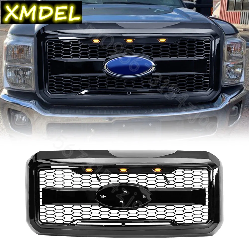 Матовая черная передняя решетка для Ford F250 F350 2011-2016 гоночная решетка в стиле Raptor со светодиодной подсветкой
Матовая черная передняя решетка для Ford F250 F350 2011-2016 гоночная решетка в стиле Raptor со светодиодной подсветкой