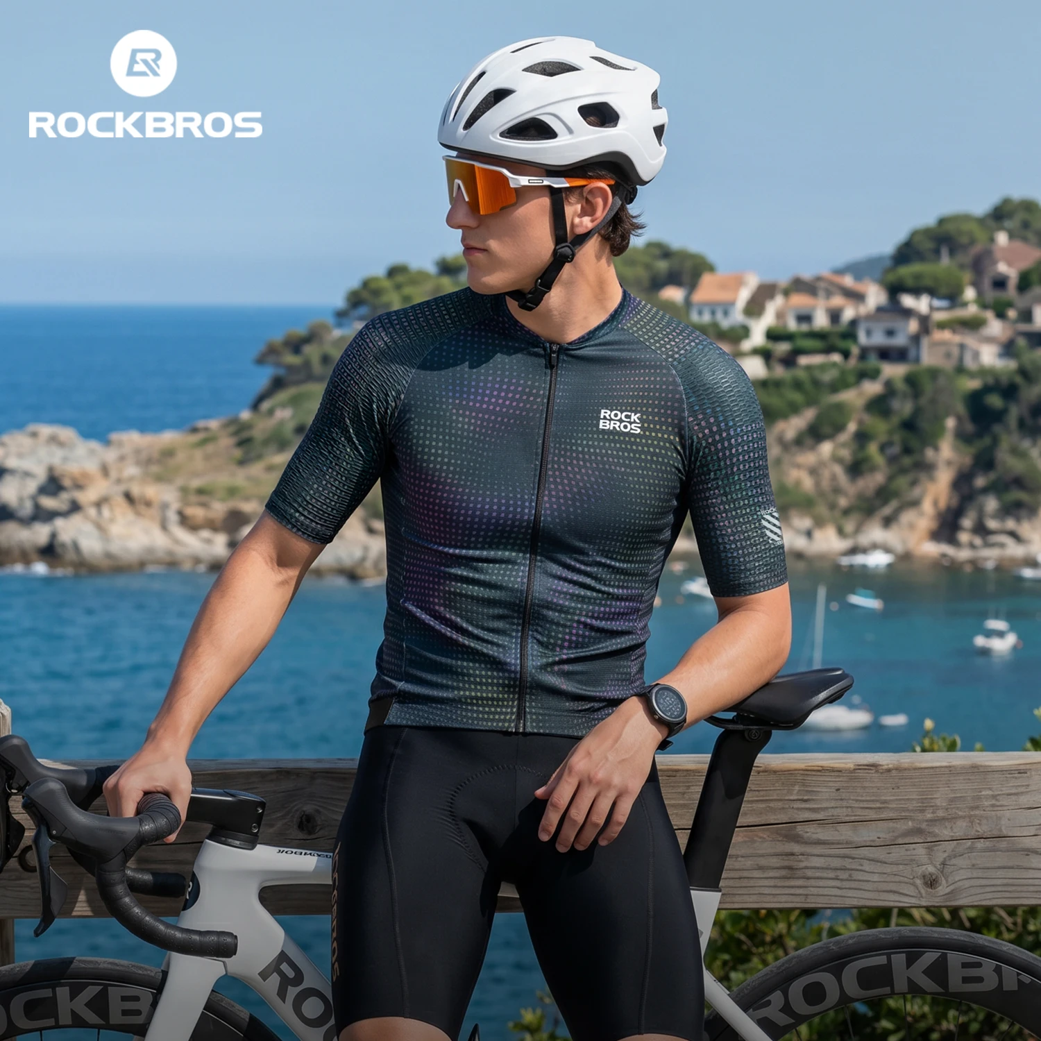 ROCKBROS Men Short Sleeve Cycling Jersey Mesh Breathable Quick Dry Bike Shirt Lightweight Moisture Wicking Summer Bike Top
ROCKBROS Men Short Sleeve Cycling Jersey Mesh Breathable Quick Dry Bike Shirt Lightweight Moisture Wicking Summer Bike Top