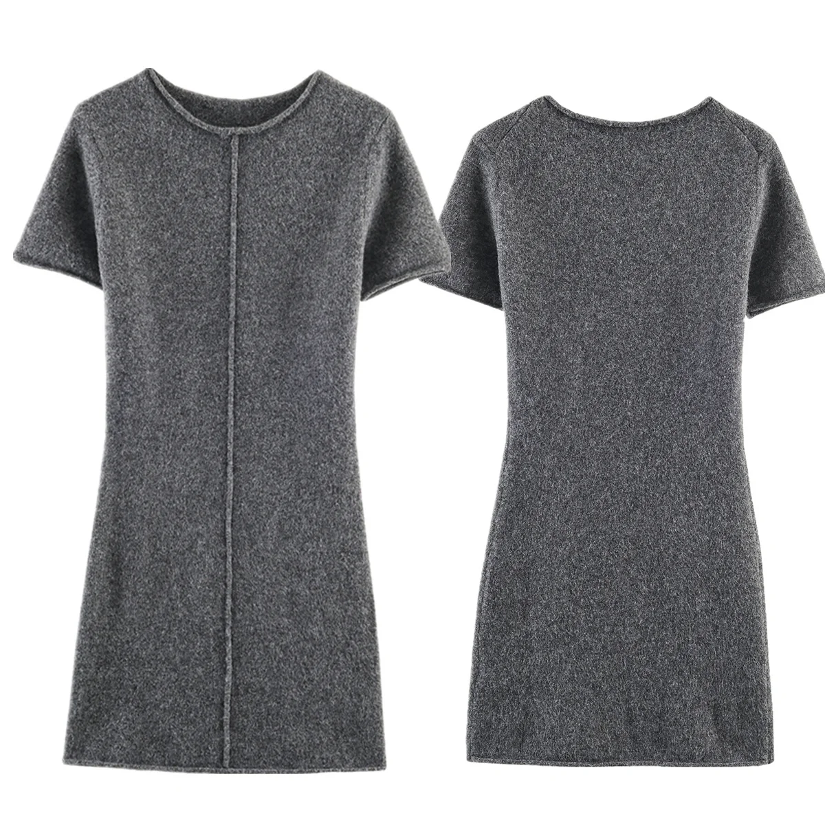 Jenny&Dave Fashion Office Lady Short Sleeve Summer Knitted Dress Minimalist Gray Dress Elegant Party Dresses Vestidos Womens Dre
Jenny&Dave Fashion Office Lady Short Sleeve Summer Knitted Dress Minimalist Gray Dress Elegant Party Dresses Vestidos Womens Dre