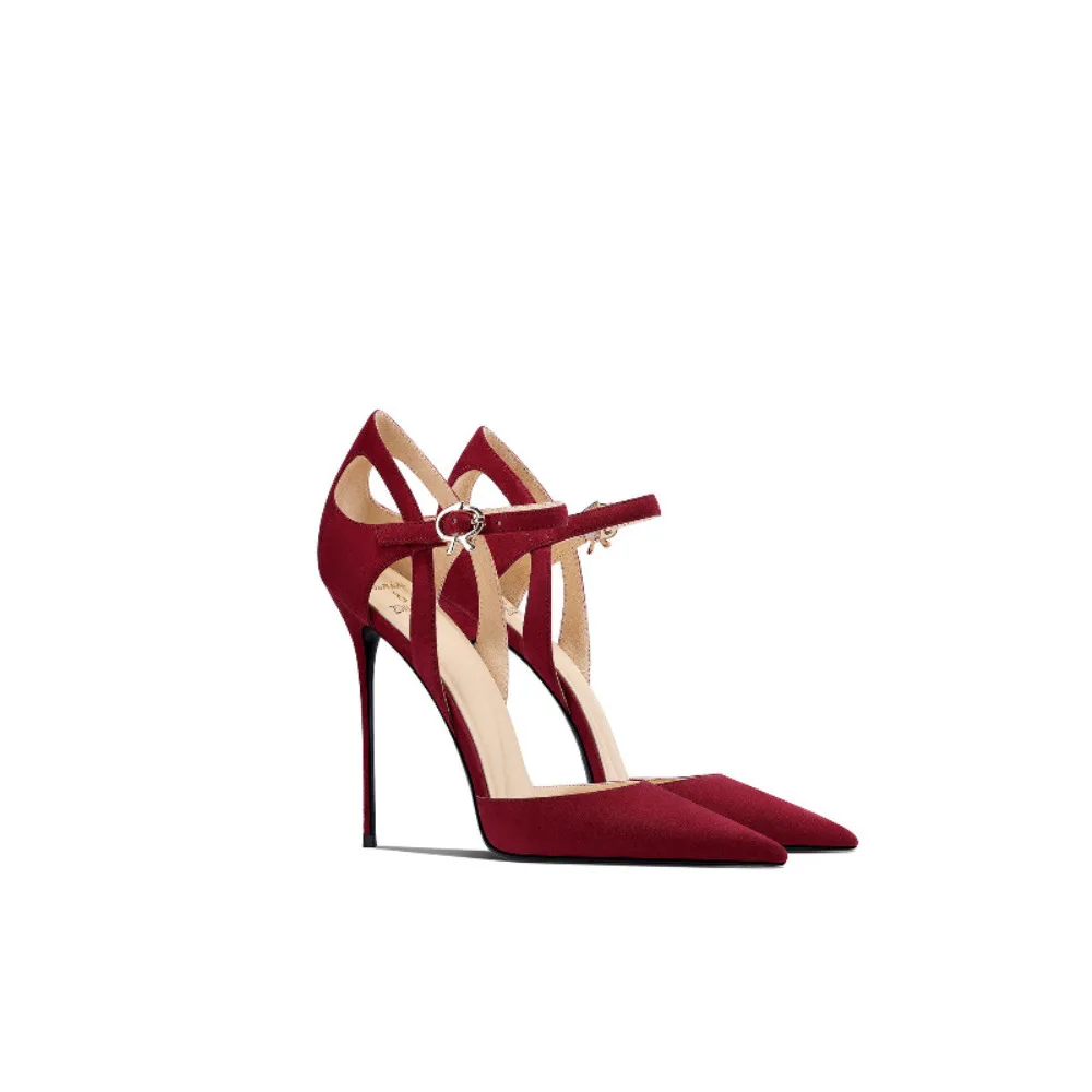 2026 Spring Summer New Women Wine Red Pointed Toe Stiletto High Heel Sandals Sexy Fashion Ankle Strap Heels
2026 Spring Summer New Women Wine Red Pointed Toe Stiletto High Heel Sandals Sexy Fashion Ankle Strap Heels