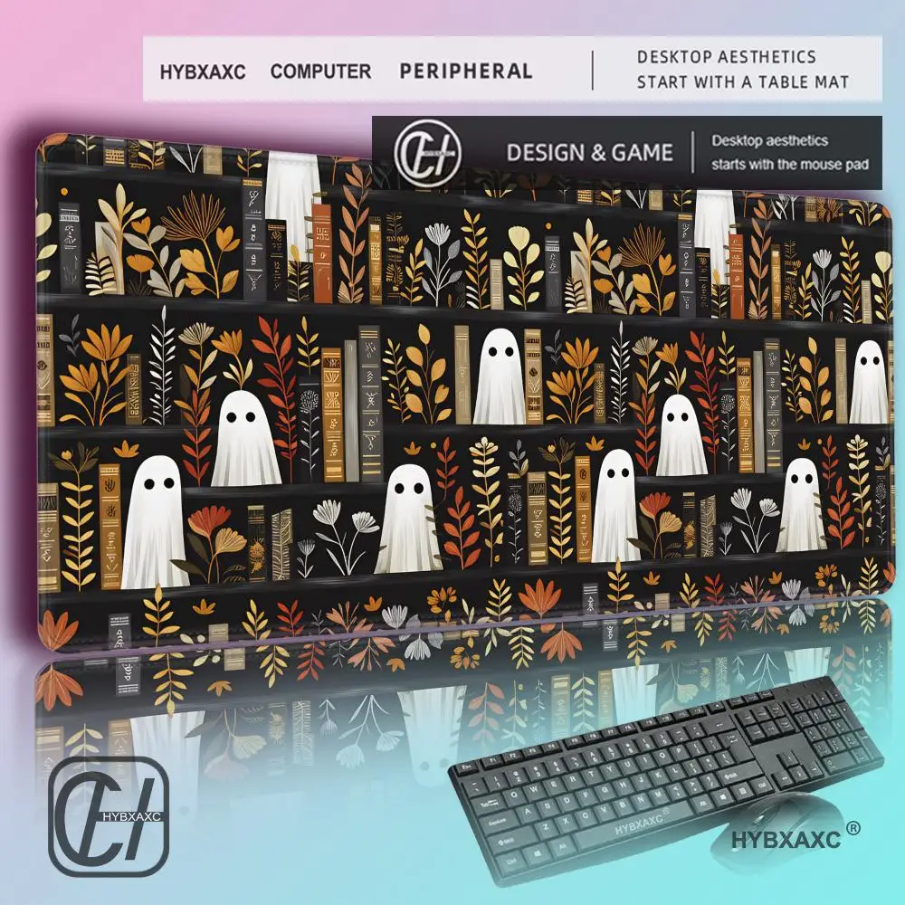 HYBXAXC Bookshelf Cute Ghost Mouse Pad Desk Mat with Stitched Edge Non-Slip gaming mats pc accessories keyboard desk pad mauspad
HYBXAXC Bookshelf Cute Ghost Mouse Pad Desk Mat with Stitched Edge Non-Slip gaming mats pc accessories keyboard desk pad mauspad
