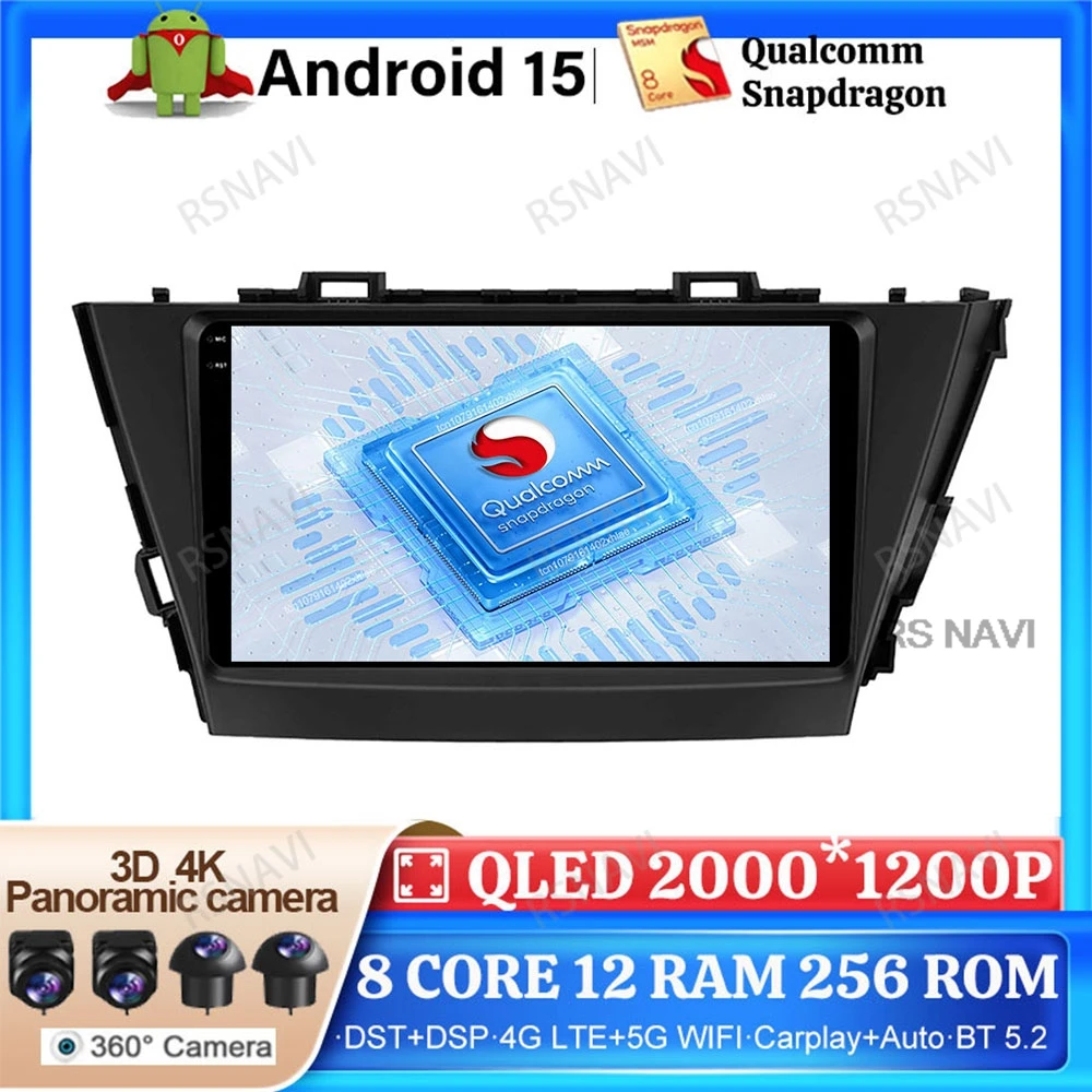Android 15 Car Radio For Toyota Prius Plus V Alpha 2012-2017 Head Unit Stereo GPS Multimedia Wireless Carplay Auto Viedo Player
Android 15 Car Radio For Toyota Prius Plus V Alpha 2012-2017 Head Unit Stereo GPS Multimedia Wireless Carplay Auto Viedo Player