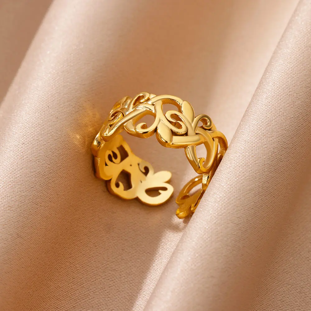 Stainless Steel Vine Open Rings For Women Gold Color Wedding Aesthetic Ring Trendy Christmas Jewelry Gift Accessories BFF
Stainless Steel Vine Open Rings For Women Gold Color Wedding Aesthetic Ring Trendy Christmas Jewelry Gift Accessories BFF