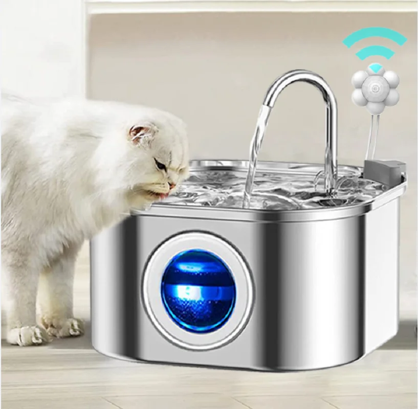 Pet Water Fountain 304 Stainless Steel Automatic Cat Drinking Fountain 3.2L 108oz Super Quiet Pets Auto FilterCats Water Fountai
Pet Water Fountain 304 Stainless Steel Automatic Cat Drinking Fountain 3.2L 108oz Super Quiet Pets Auto FilterCats Water Fountai