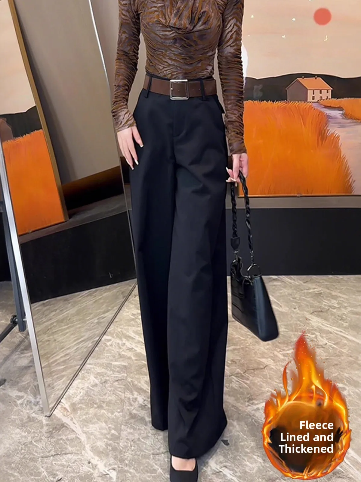 High Waist Wide Leg Pants Women's Autumn Winter New Sle Loose Casual Fce Straight Leg Trousers Dra Effect
High Waist Wide Leg Pants Women's Autumn Winter New Sle Loose Casual Fce Straight Leg Trousers Dra Effect