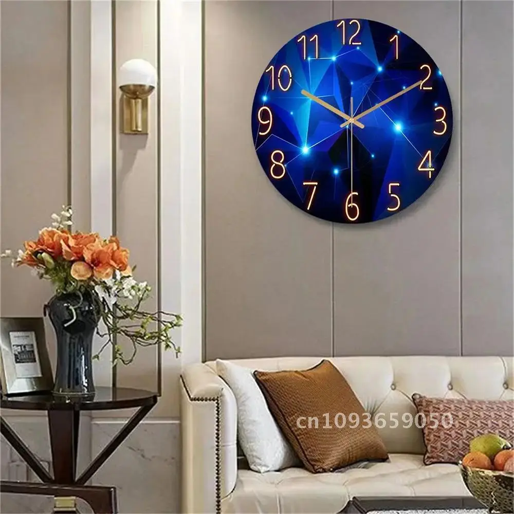 1pc 12inch Wall Clock Geometric Elements Dark Blue Thickened Quartz Silent Gift Tempered Decor Room Home Movement Glass Living
1pc 12inch Wall Clock Geometric Elements Dark Blue Thickened Quartz Silent Gift Tempered Decor Room Home Movement Glass Living