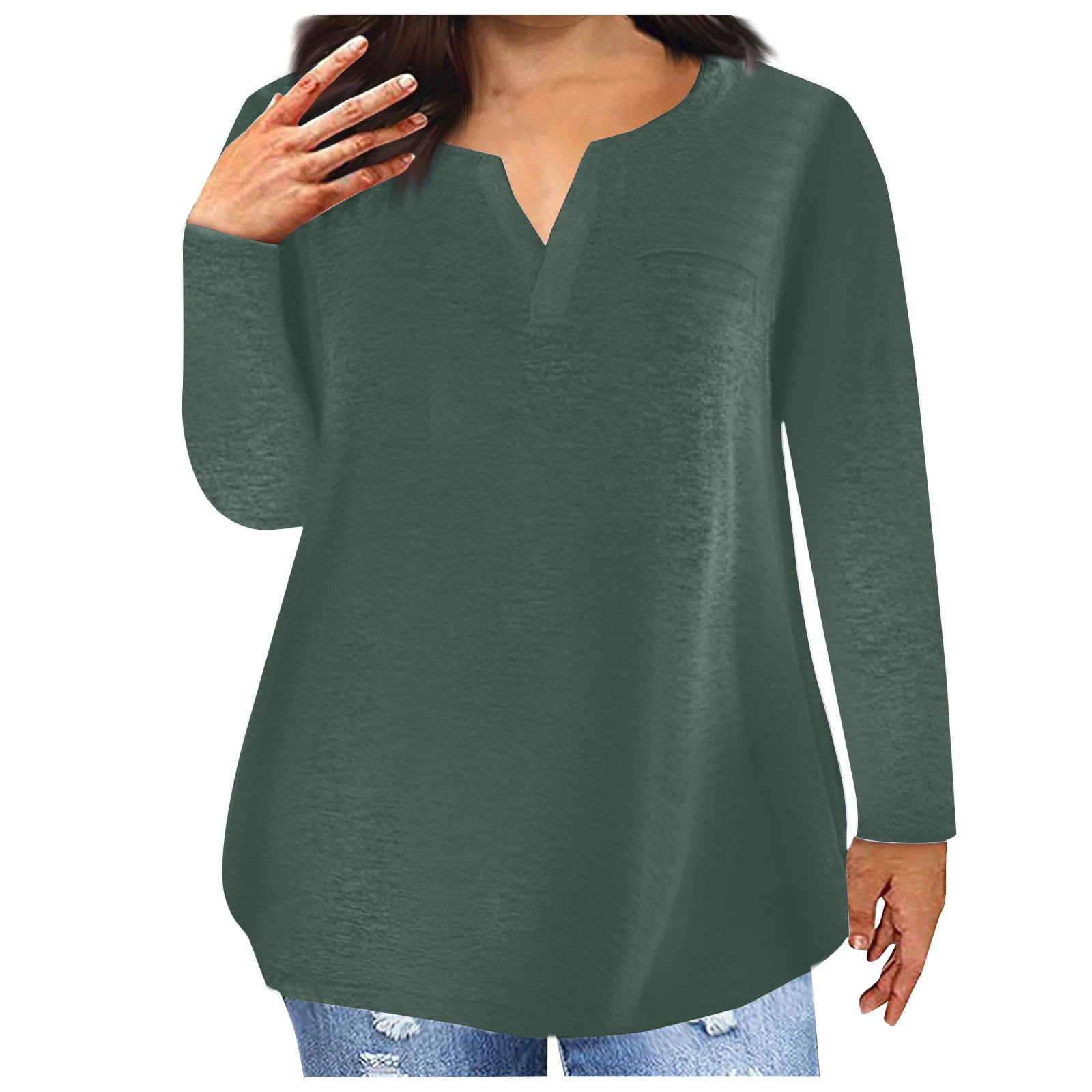 Свободная женская футболка больших размеров с v-образным вырезом и короткими рукавами, весна-лето, карманный дизайн, независимая станция, трансграничная одежда
Свободная женская футболка больших размеров с v-образным вырезом и короткими рукавами, весна-лето, карманный дизайн, независимая станция, трансграничная одежда