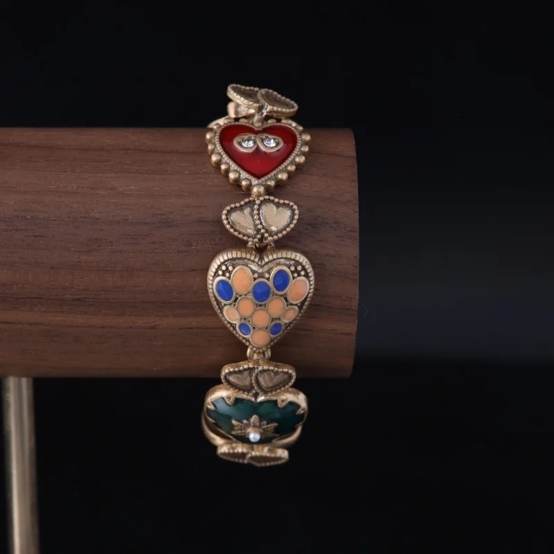 Premium Antique-Inspired Cloisonné Enamel Ladies' Bracelet - Regal Court-Style Hand-Painted Floral Craftsmanship
Premium Antique-Inspired Cloisonné Enamel Ladies' Bracelet - Regal Court-Style Hand-Painted Floral Craftsmanship