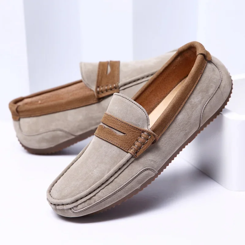 ELUVA 2025 Mens Slip on Shoes Loafers Leather Comfortable Non Slip Driving Shoes Lightweight Wear Resistant Soft Sole Loafers
ELUVA 2025 Mens Slip on Shoes Loafers Leather Comfortable Non Slip Driving Shoes Lightweight Wear Resistant Soft Sole Loafers