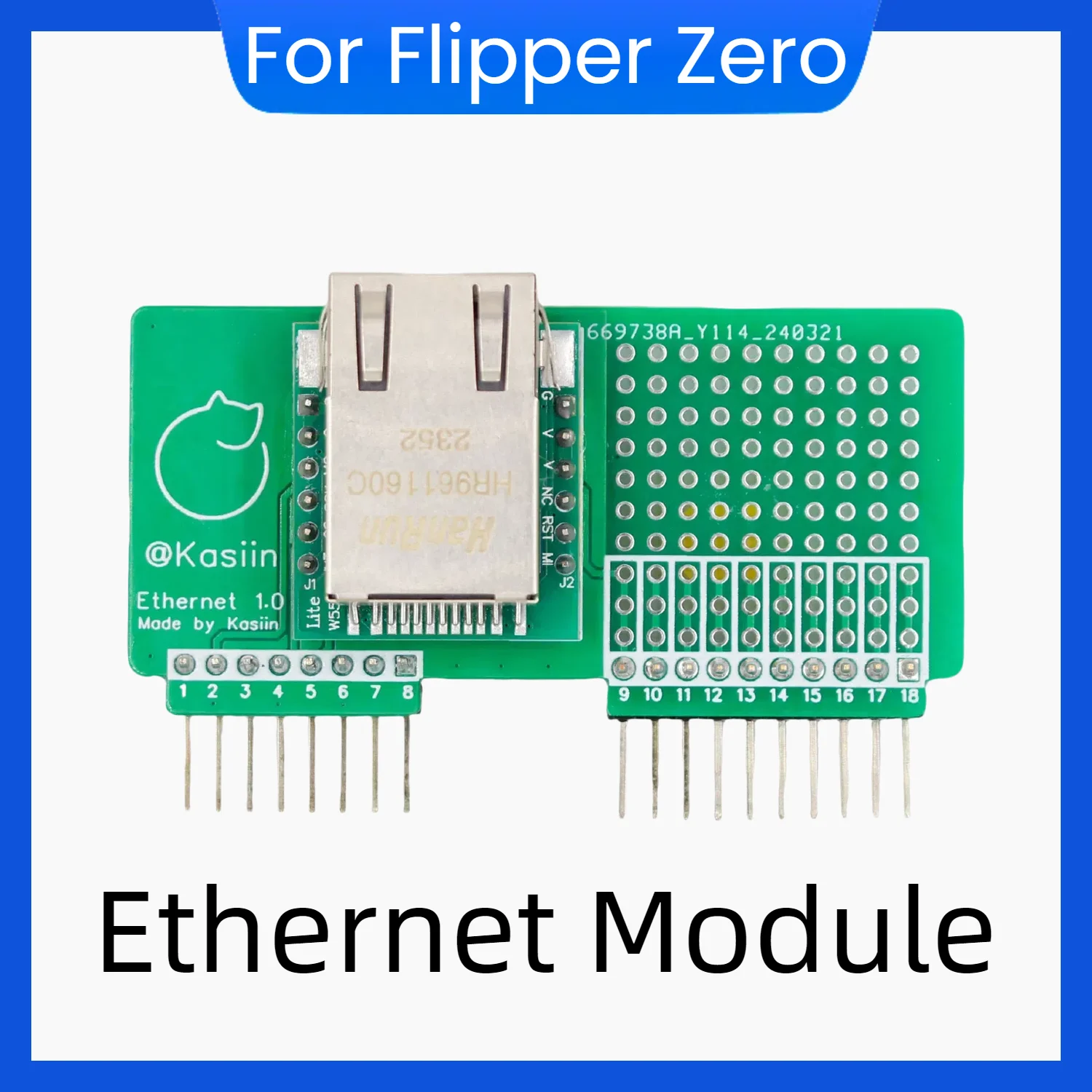 Ethernet Network Module for Flipper Zero, Network Cable Tester with DHCP and Ping, Devboard Accessories for Flipper Zero
Ethernet Network Module for Flipper Zero, Network Cable Tester with DHCP and Ping, Devboard Accessories for Flipper Zero