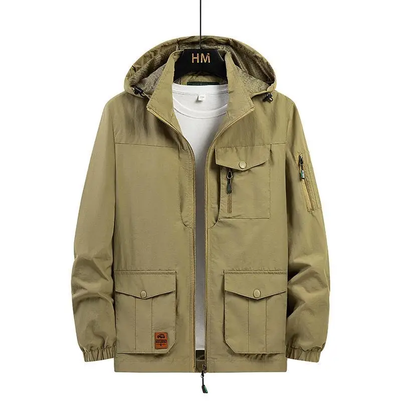 Waterproof Outdoor Spring Autumn Jacket with Detachable Cap Casual Style Polyester Fabric Men's Cleanfit Long Sleeve Coat
Waterproof Outdoor Spring Autumn Jacket with Detachable Cap Casual Style Polyester Fabric Men's Cleanfit Long Sleeve Coat