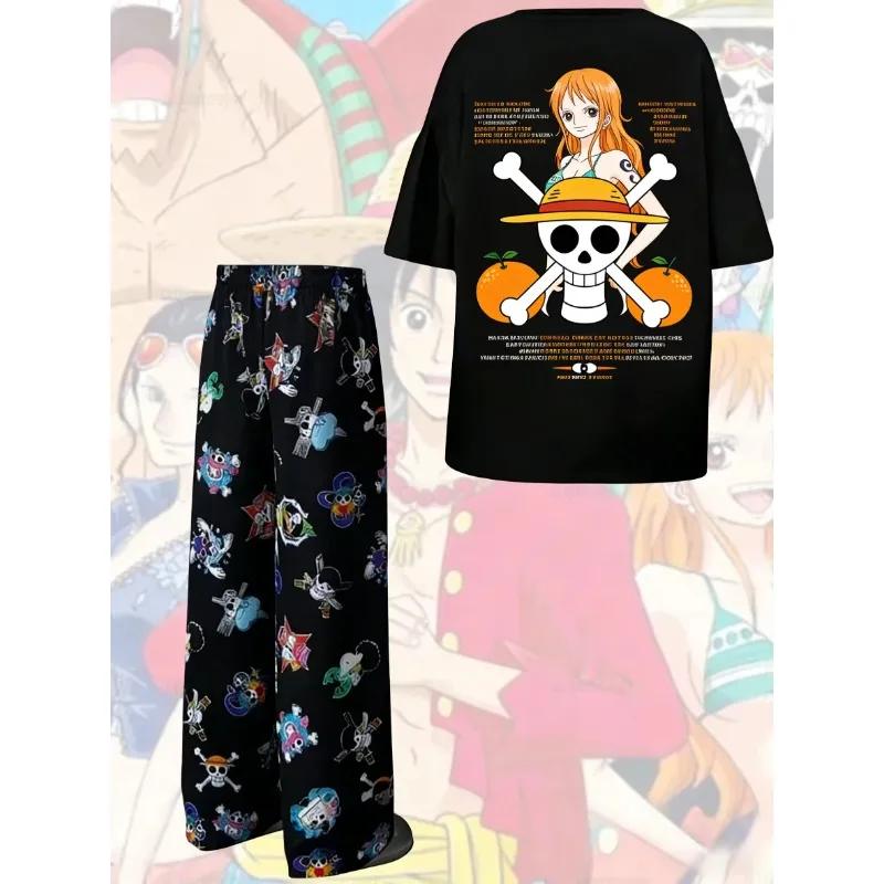 2026 New Summer Monkey D. Luffy Straw Hat Print Pajama Set T-shirt & Pants Unisex Anime Sleepwear Soft Breathable Loungewear
2026 New Summer Monkey D. Luffy Straw Hat Print Pajama Set T-shirt & Pants Unisex Anime Sleepwear Soft Breathable Loungewear