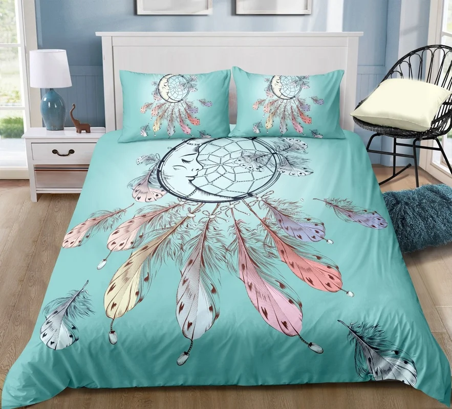 Dream Catcher Duvet Cover with Pillow Cover Bedding Set Quilt Cover Light Blue Bedding Feather Comforter Cover Bedroom Decor
Dream Catcher Duvet Cover with Pillow Cover Bedding Set Quilt Cover Light Blue Bedding Feather Comforter Cover Bedroom Decor