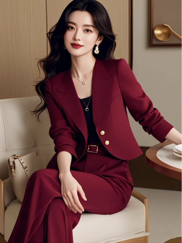 Beautiful Small Fragrance Style Suit Jacket And Pants Set High Waist Long Pants for Women Elegant Autumn Spring Fashion
Beautiful Small Fragrance Style Suit Jacket And Pants Set High Waist Long Pants for Women Elegant Autumn Spring Fashion
