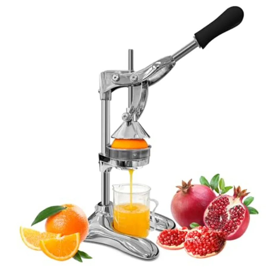 Manual Juicer Professional Hand Press - Heavy Duty Stainless Steel Citrus Squeezer for Orange Lemon and Pomegranate with Stable
Manual Juicer Professional Hand Press - Heavy Duty Stainless Steel Citrus Squeezer for Orange Lemon and Pomegranate with Stable